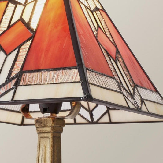 Tiffany Style Table Lamp Stained Glass Traditional Bedside Light