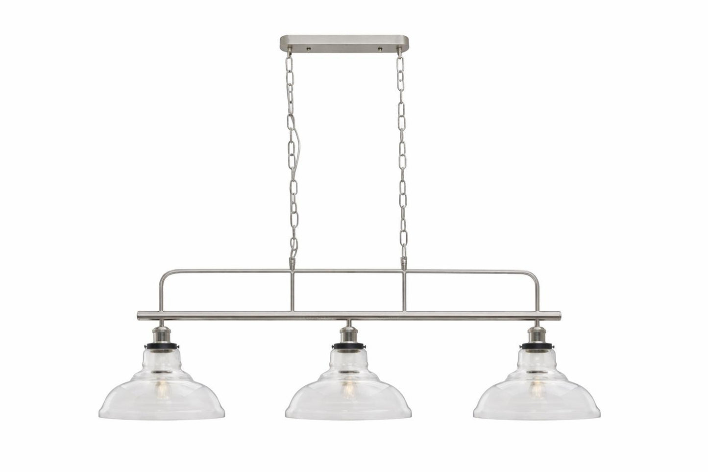 Vintage Glass 3 shade Chandelier Pendant - Ceiling Pendant Lamp Antique