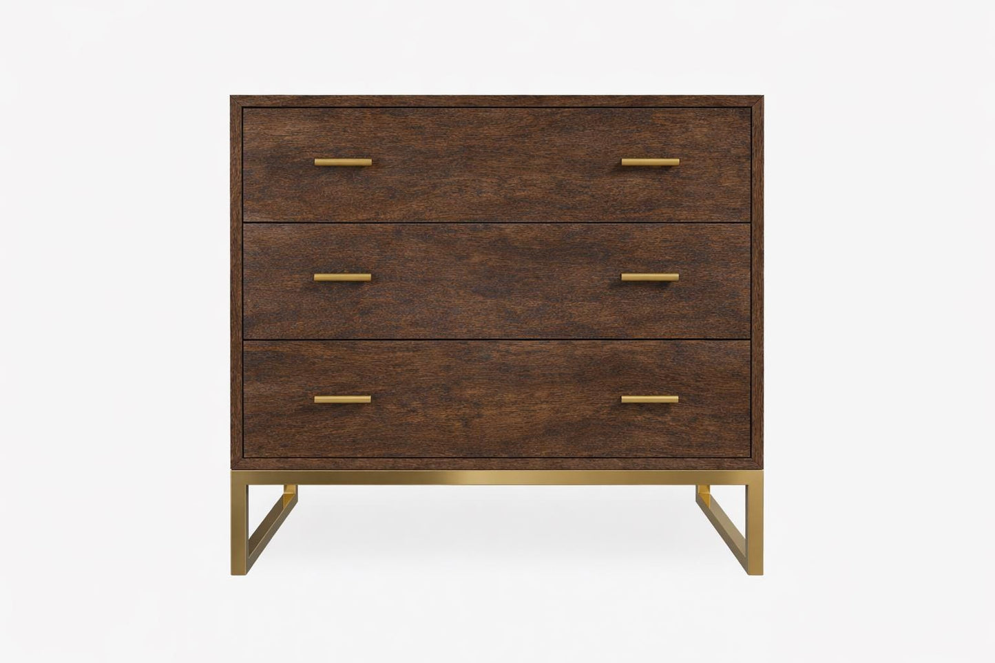 Solid Walnut Chest of drawers - Dark wood, Modern drawer