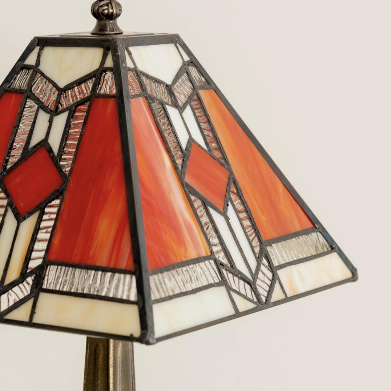 Tiffany Style Table Lamp Stained Glass Traditional Bedside Light