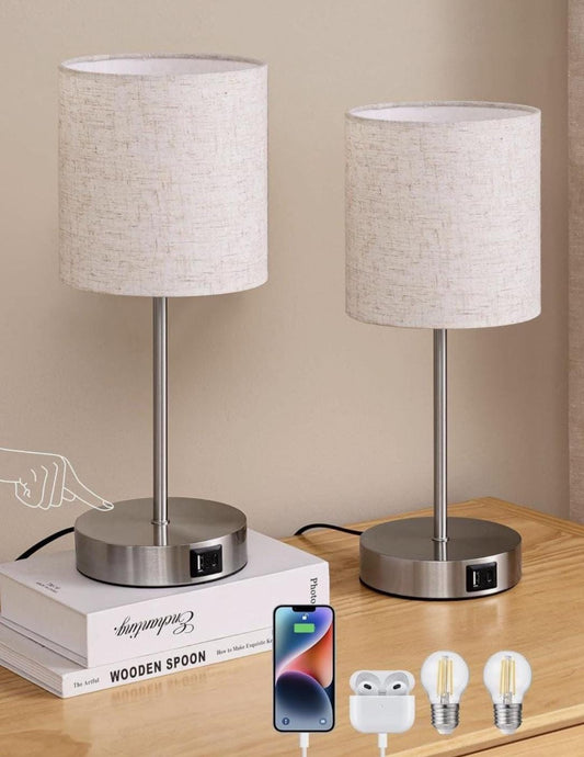 2 Bedside lamp - 2 charging ports