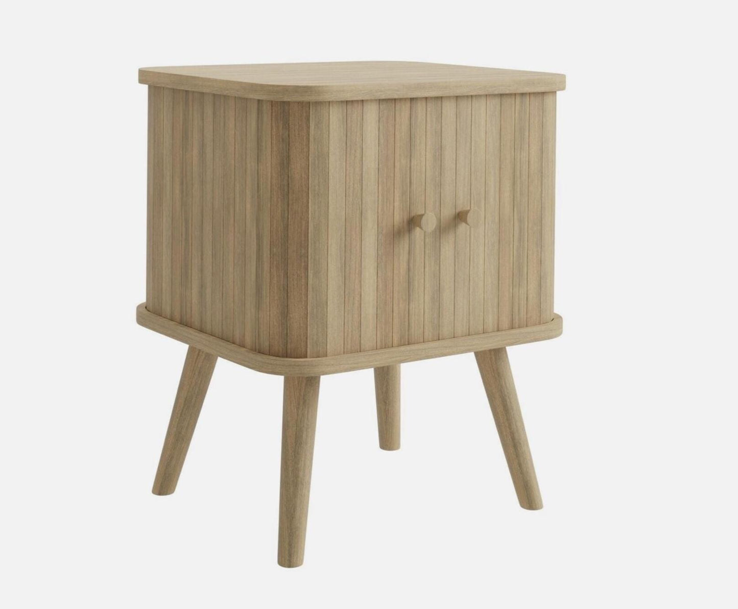 Oak Bedside table - Mid century modern oak sidetable