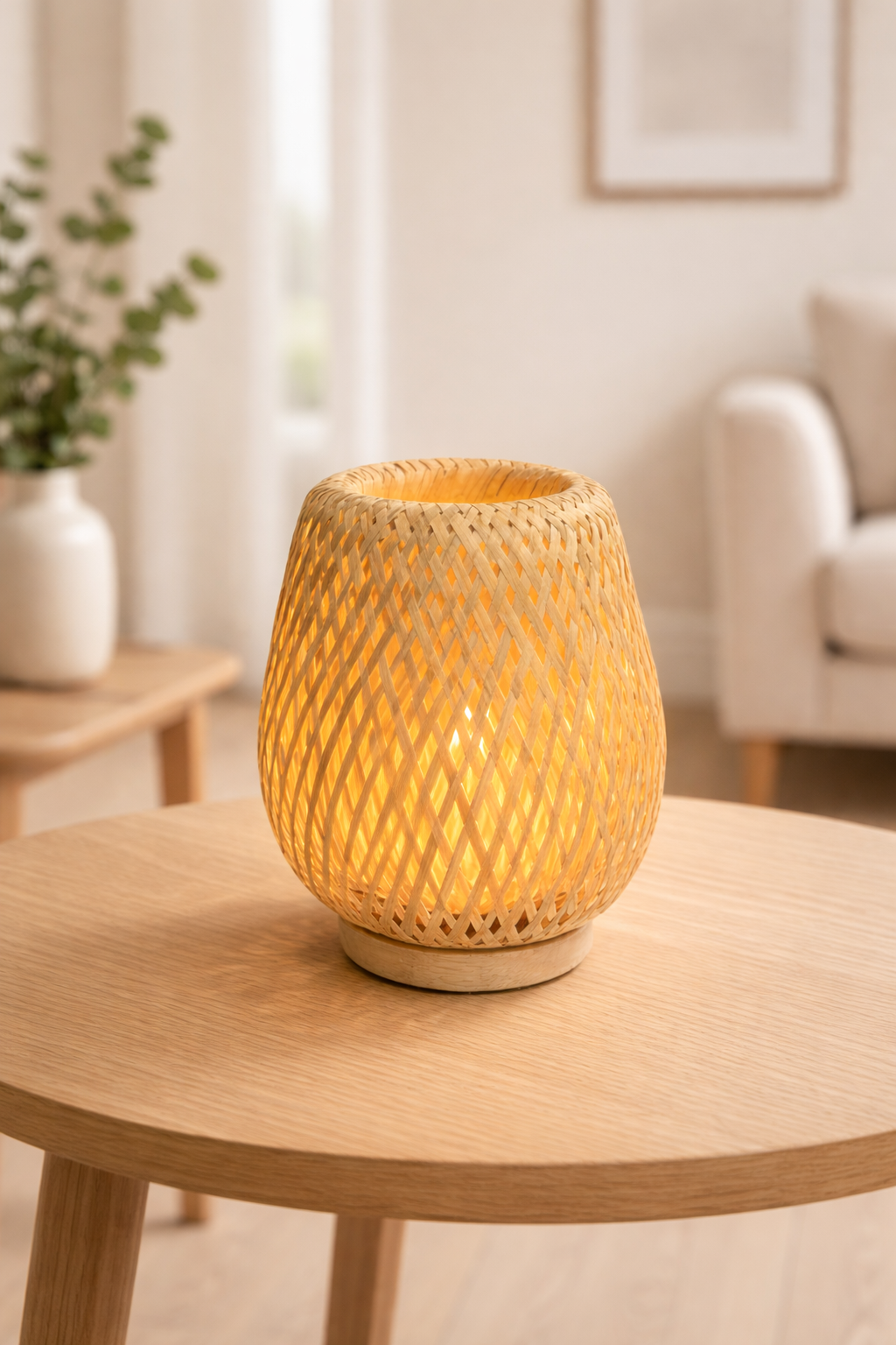 Rattan Boho Table lamp