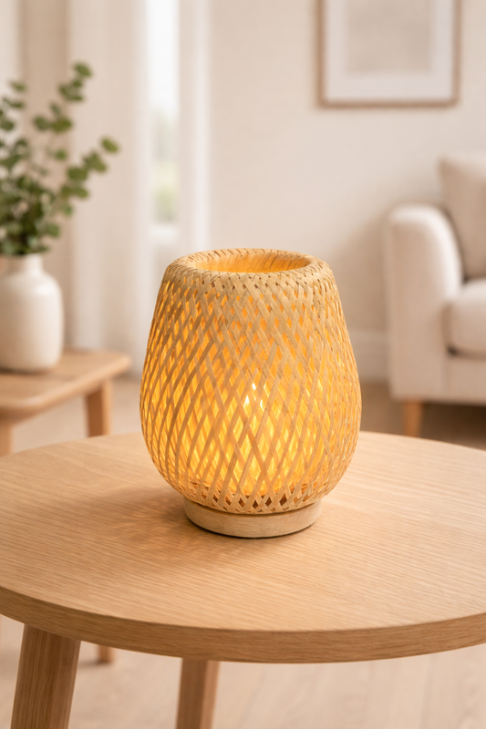 Rattan Boho Table lamp