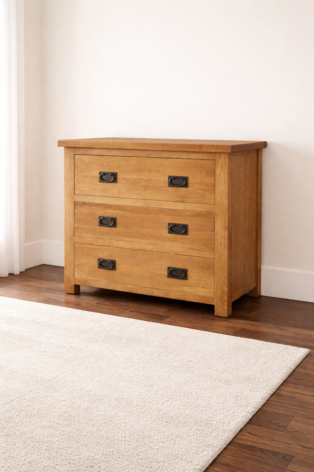 Rustic Oak Chest of drawers