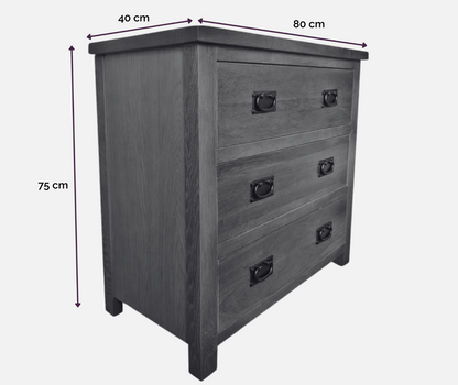 Rustic Oak Chest of drawers